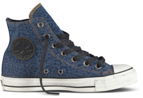 Beurs Chaise longue Mentor Converse 537110 Adults Canvas Side-zip Hi-top in N.Iron Washed Navy Print –  Hoboken