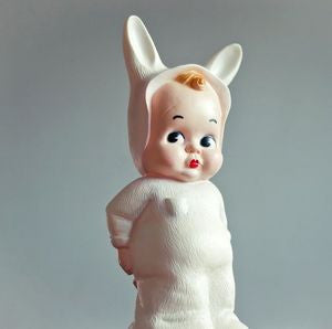 Vintage Bunny Lamp White