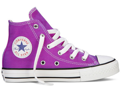 Converse 339783 All Star Hi-top for Youths - Purple Cactus Flower - 50% REDUCTION ! Youths UK 11 Only!