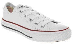 Converse 3J256 All Star Lo-cut Ox for youths in classic White