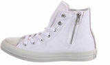 Converse 542618 Adults Canvas Side-zip Hi-top in Sparkle white - REDUCED 50% !