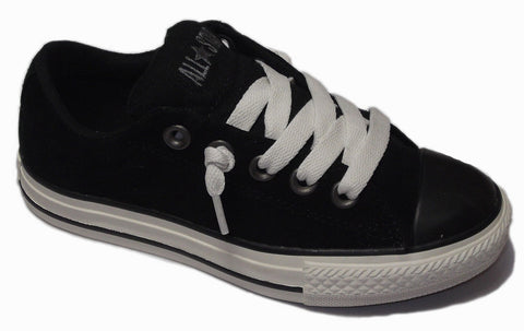 Converse 628016 Chuck Taylor "Street" Easy-Slip Ox for youths - Black Suede 30% REDUCTION !