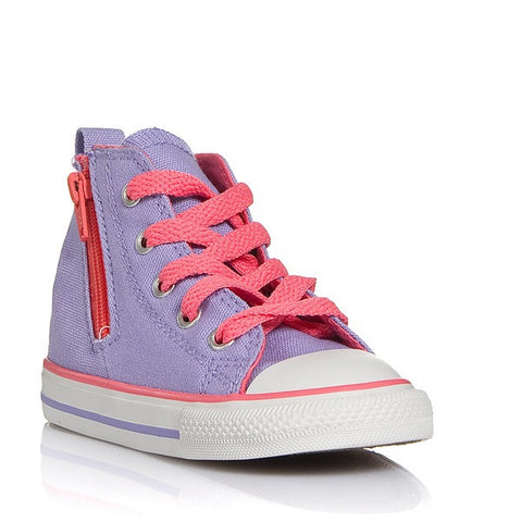 Converse 742914 Chuck Taylor Side-Zip Hi-top for infants - Lavender Glow