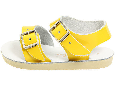 Sun-San Salt-Water sandals - SeaWees style in Shiny Yellow