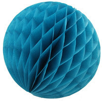 Honeycomb Tissue Paper Ball Aqua