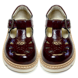 YOUNG SOLES Rosie T-Bar - Cherry Patent