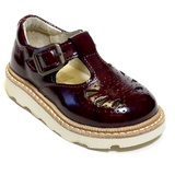 YOUNG SOLES Rosie T-Bar - Cherry Patent