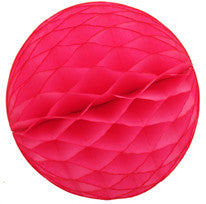 Honeycomb Tissue Paper ball Decoration Cerise