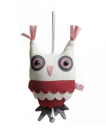 ESTHEX Owl Hendrik Pink/Red Music box